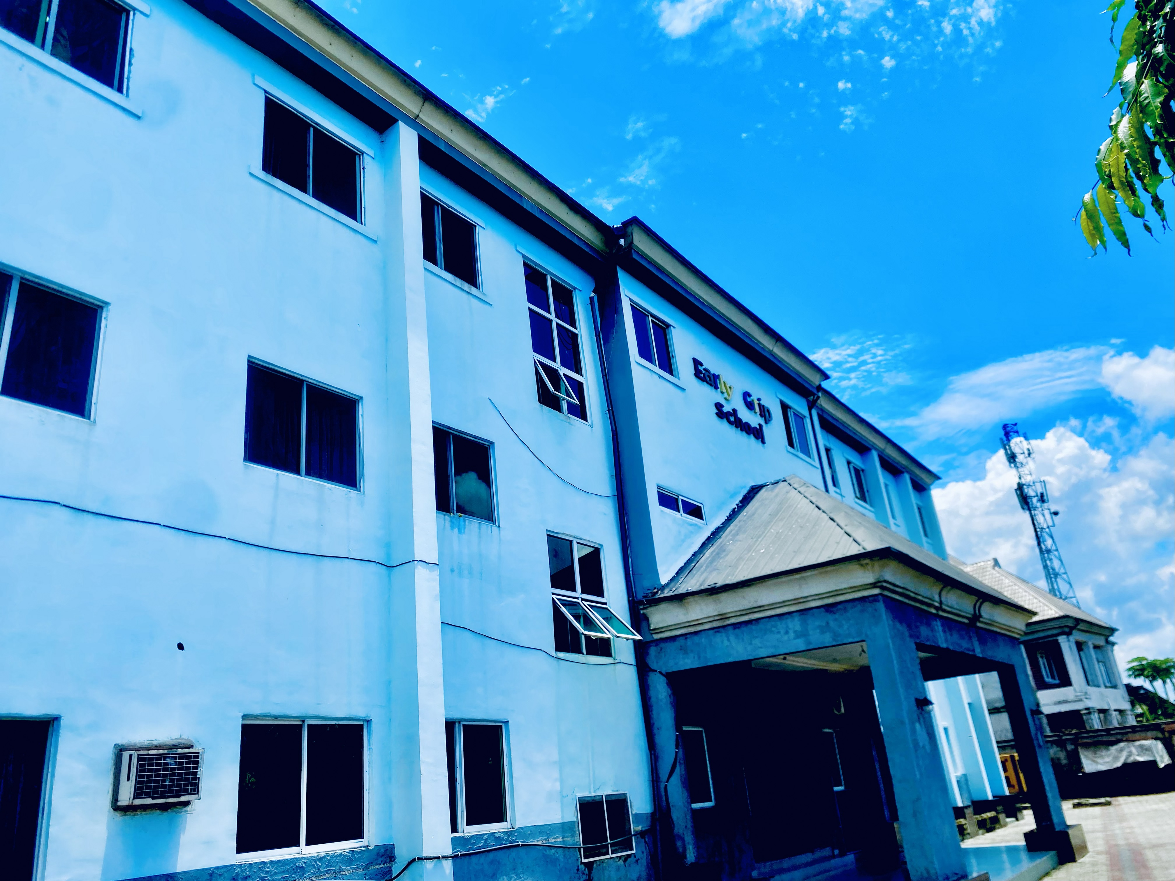 Side View of School Building